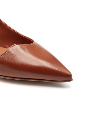 Décolleté slingback in pelle marrone liscia MARA BINI | S158CORTECCIA